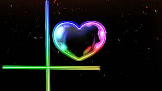 Neon colour effect on heart | with glow. just kinemaster editing