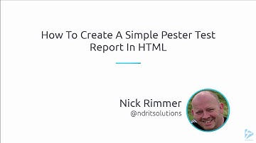 How To Create A Simple Pester Test Report In HTML