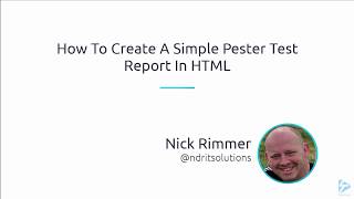 How To Create A Simple Pester Test Report In HTML