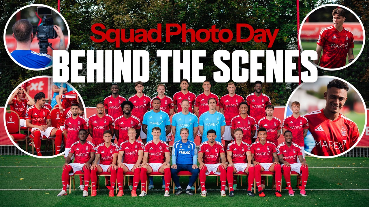Behind the Scenes of Nottingham Forest's Squad Photo Day! 📸