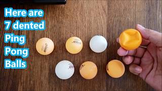 How to fix a dented Ping Pong Ball or the Table Tennis Ball?