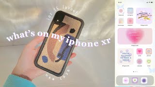 what&#39;s on my iphone xr | ios 15 layout ✨