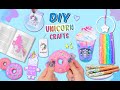 10 DIY BEAUTIFUL UNICORN IDEAS - School Supplies, Room Decor, Paper Craft - Cute and Easy