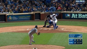 Fowler rips an RBI single to left field