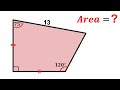 Can you find area of the pink quadrilateral  nice geometry problem  math maths