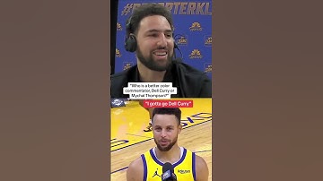 Klay was upset with Steph’s answer 😂