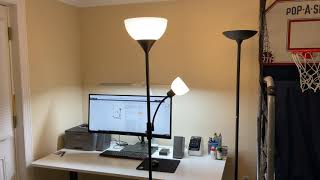 BoostArea Floor Standing Torchiere Lamp 9W + 4W