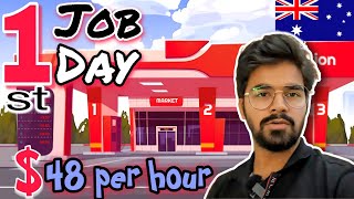 First Day First Job at Fuel Station | Labor Day |Australia | International Student | Alpha Gourav