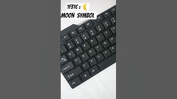 Typing trick!! ( Code 1F31C )_Moon Symbol  | #keyboard #asmr #typing #computer