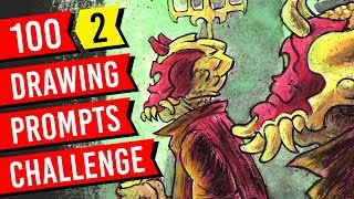 100 Drawing Prompts Challenge (2 of 100) Sketchbook Drawing Ideas