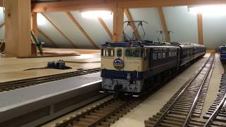 OJゲージ鉄道模型EF65 1041寝台特急「あけぼの」