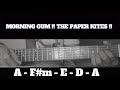 MORNING GUM !! THE PAPER KITES !! HOW TO PLAY CHORDS TUTORIAL GUITAR