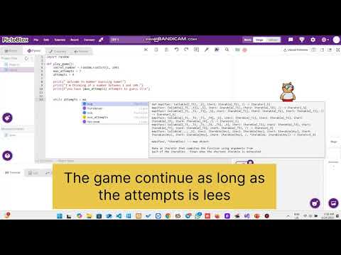 Number Guessing Game | Python Editor | PictoBlox