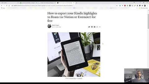 How to export your Kindle highlights to Roam (or Notion or Evernote) for free