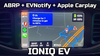 ABRP on the Ioniq EV center console screenshot 3
