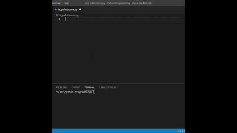 Two Ways to Check Whether the String is Palindrome or not #Python #Coding #Palindrome