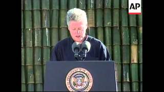 GUAM: US PRESIDENT CLINTON VISIT (V)