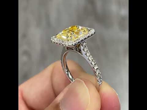 3.50cts Canary Yellow Diamond Ring #diamondring #blingbling #diamond #canary #bling #diamonds