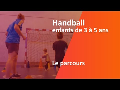 Handball, le parcours, enfants de 3 à 5 ans 