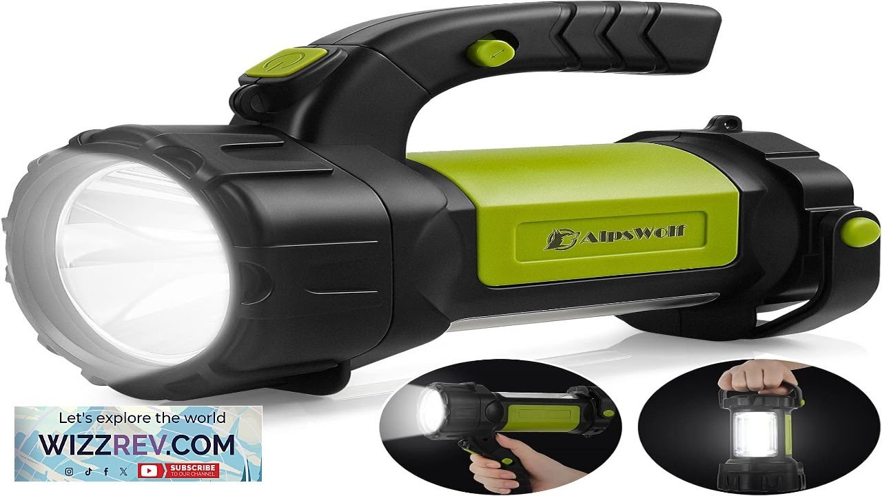 AlpsWolf Camping Lantern Rechargeable LED Flashlight Spotlight Lantern with 800LM 3600 Review
