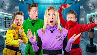 WE BUILT A SECRET NINJA TRAINING BASE! | Ninja Kidz TV