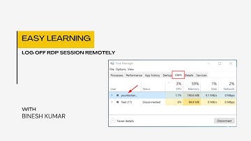 Log off RDP session remotely