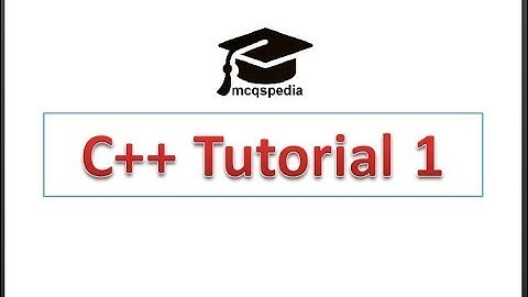 C++ in pashto tutorial 1