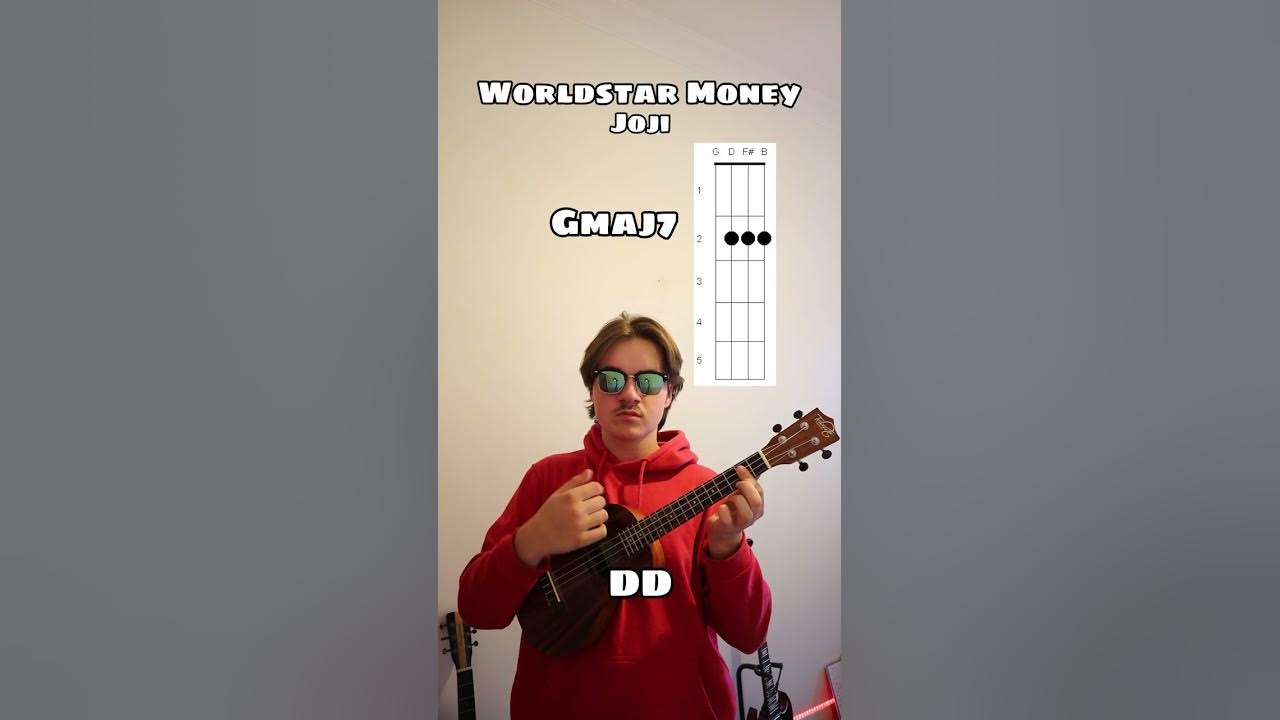 How To Play Worldstar Money On Ukulele Worldstar Money - Joji (Ukulele Tutorial) #shorts - YouTube