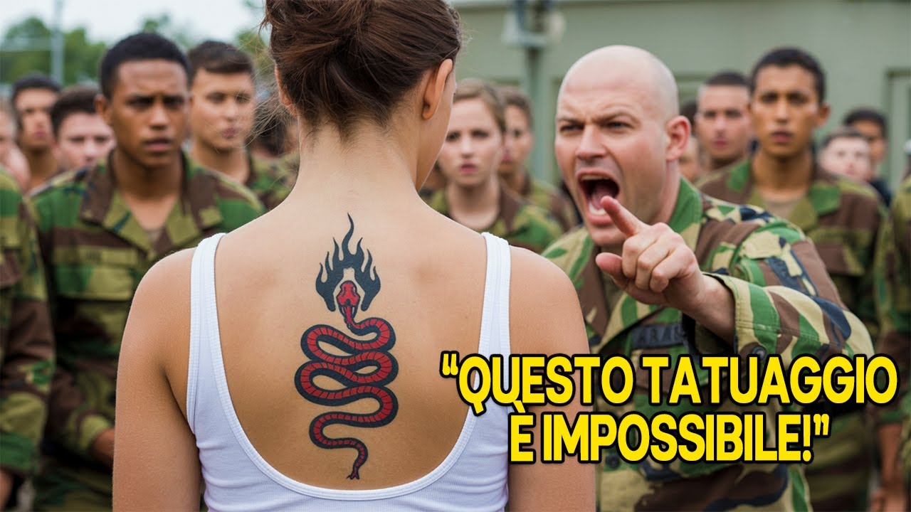 Limitato a uno scherzo, finché il suo tatuaggio non ha fatto mettere sull'attenti il ​​comandante