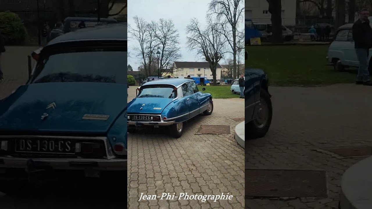 Citroën DS 23 IE. Ne serait-ce pas le bleu Delta ? Elle est toujours aussi belle cette auto 😍.