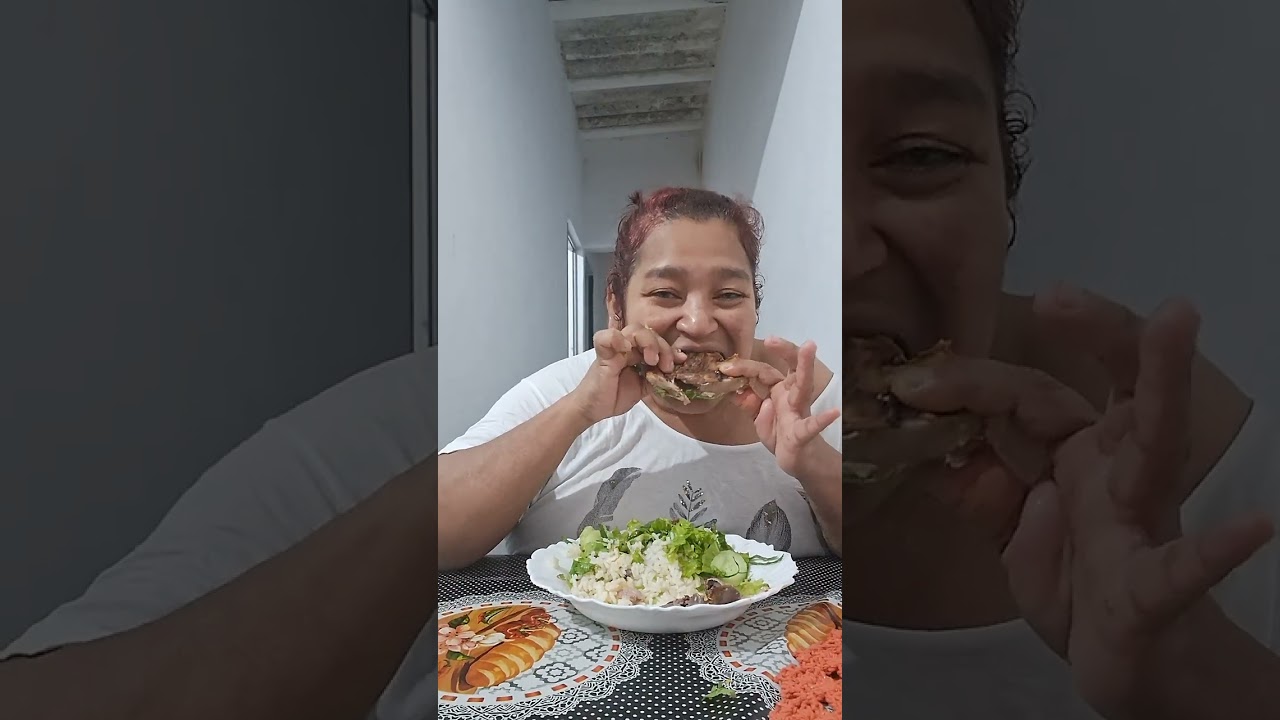 Oi, gente vamos jantar cheguei do meu trabalho fiz essa costelinha de porco assada deliciosa.#😋