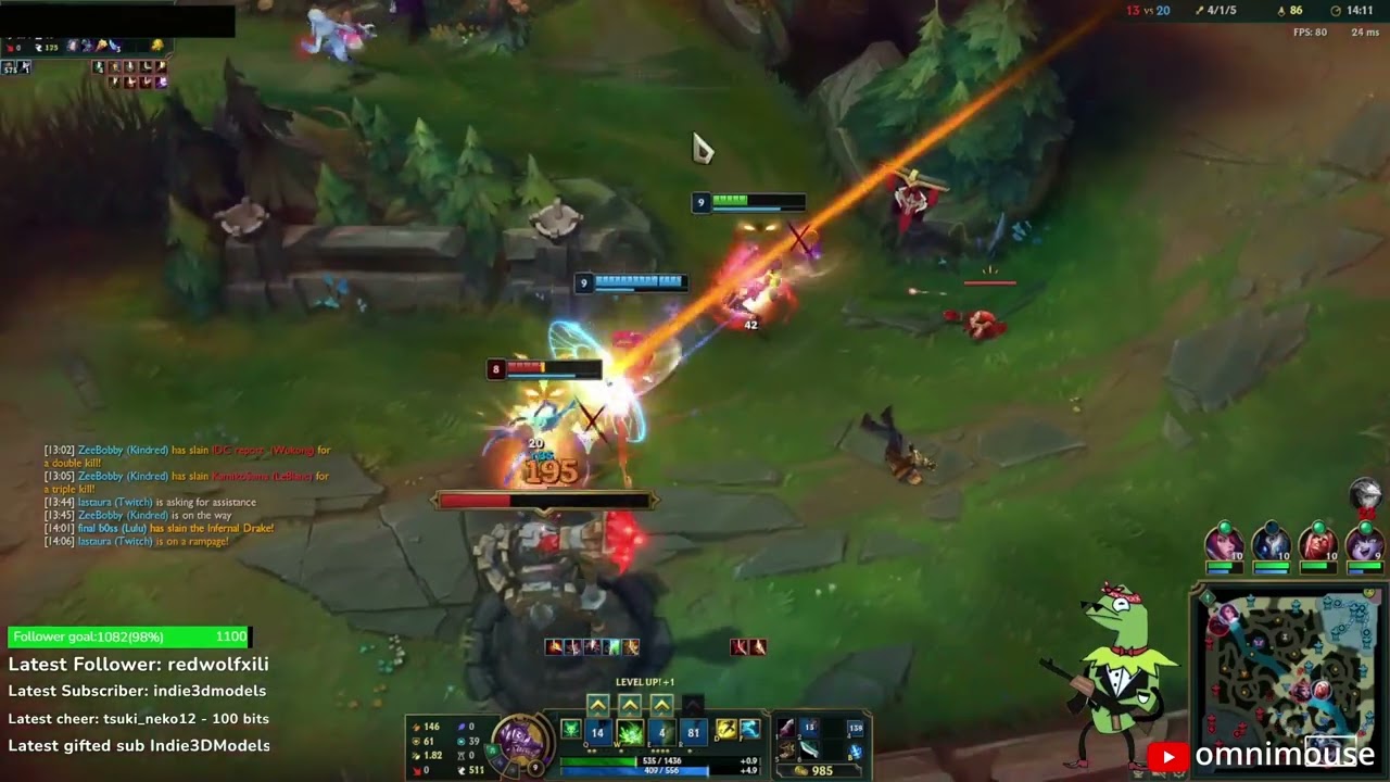 lulu holds turret agro for dive