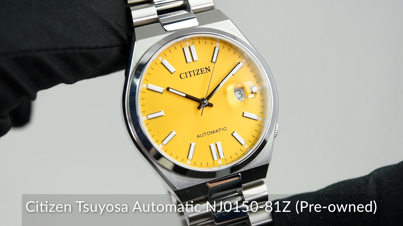 Citizen つよさ イエロー NJ0150-81Z TSUYOSA Citizen Automatic 