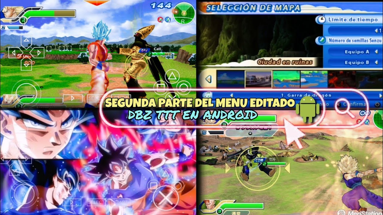 ☑️2 PARTE DE TUTORIAL, COMO HACER TU PROPIO MENÚ EDITADO DE DBZ TTT ( ANDROID) GamerMods