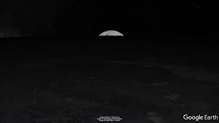 Moon-rise Epic from Google Earth pro google moon, google sky