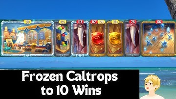 Frozen Caltrops to 10 Wins- NO COMMENTARY - Caltrops Build - The Bazaar
