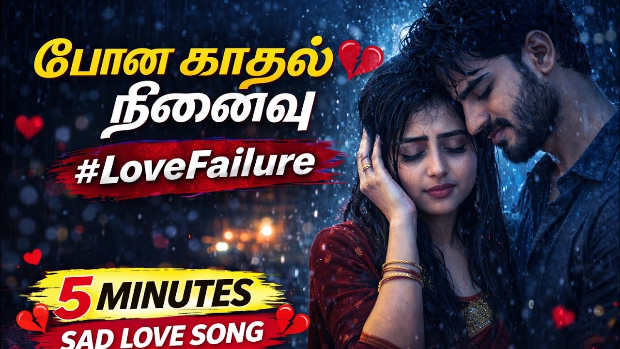 💔 போன காதல் நினைவு | Tamil Love Failure Song | 5 Minutes Sad Melody ...