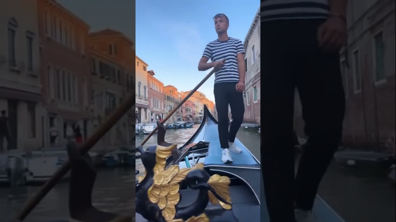 Gondola ride Venice.         