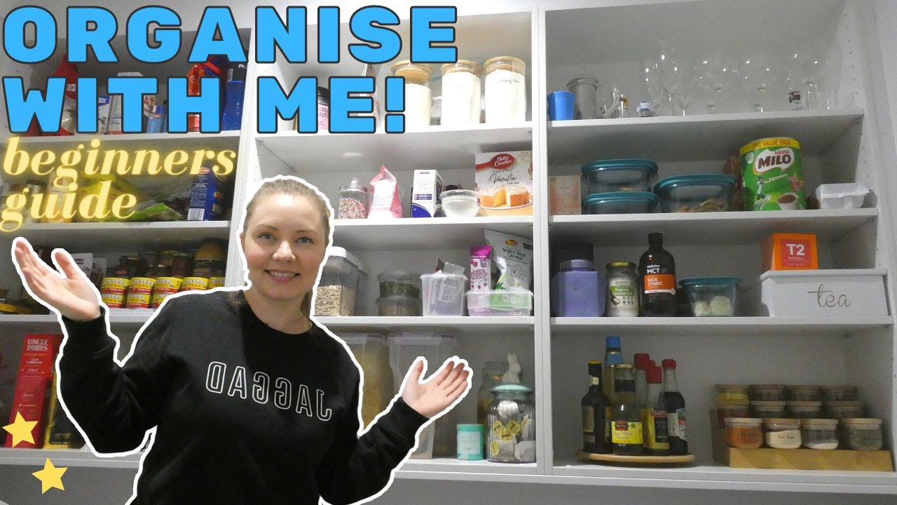 Pantry organisation for beginners on a budget using Ikea and Kmart!