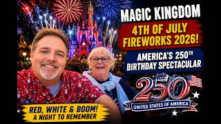 Magic Kingdom - 4th of July Fireworks 2026! Disney's Celebrate America - FULL Show