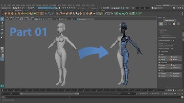 Anna Maria - Body retopologize in Maya Part01
