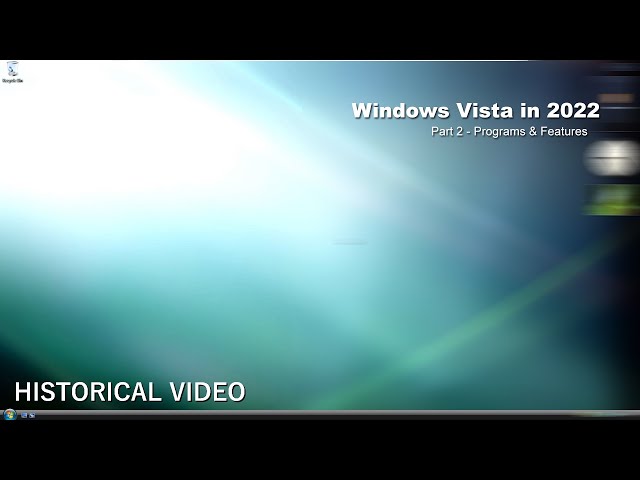 Windows Vista in 2022 - Part 2 - YouTube