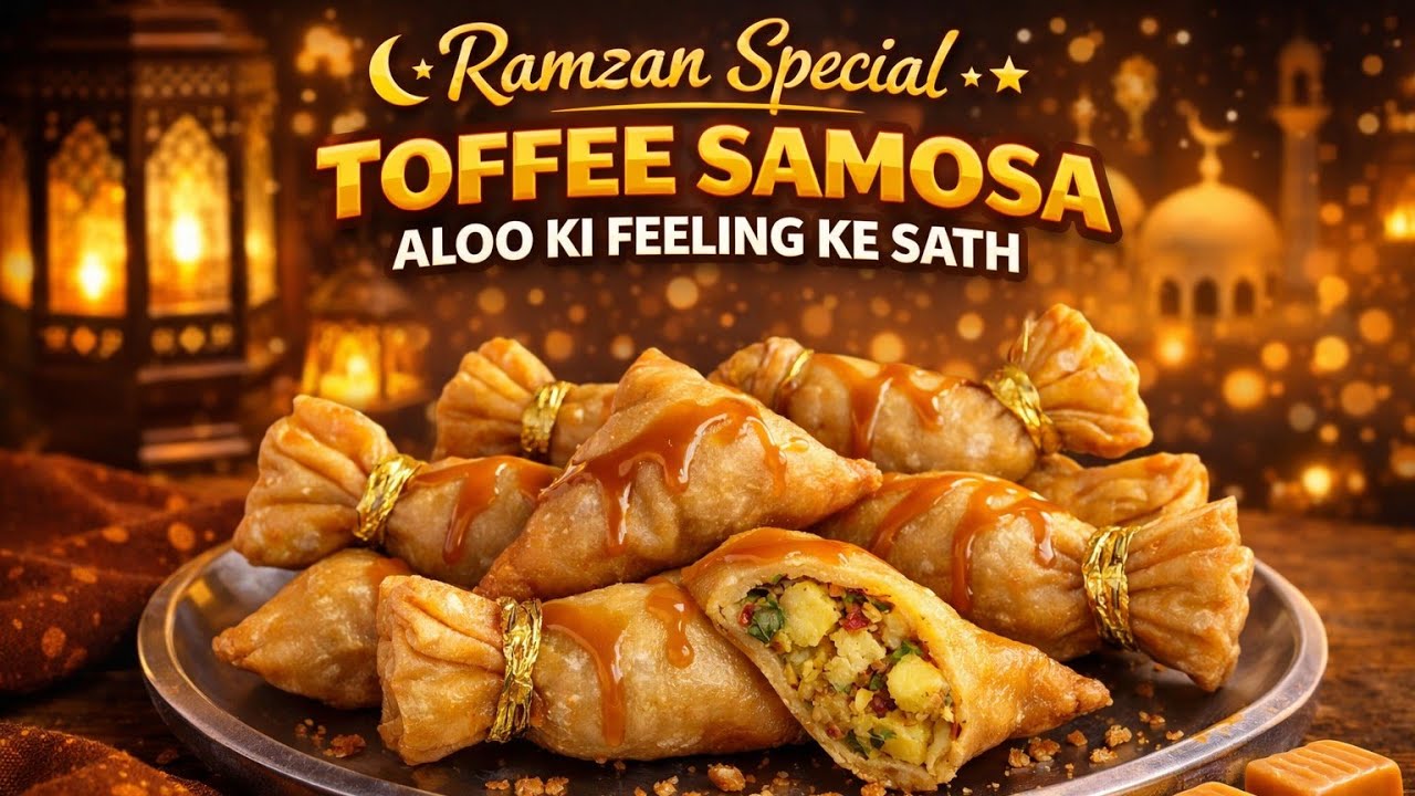 Aloo Toffee Samosa Recipe Ramadan 2026 | इफ्तार में आलू टॉफी समोसा कैसे बनाए