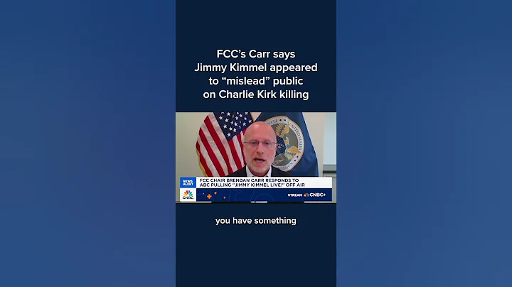 FCC's Carr says Jimmy Kimmel appeared to 'mislead' public on Charlie Kirk killing