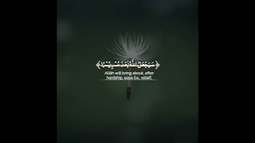 {سَيَجْعَلُ اللَّهُ بَعْدَ عُسْرٍ يُسْرًا} [الطلاق : 7]القارئ أحمد النفيس 🌿