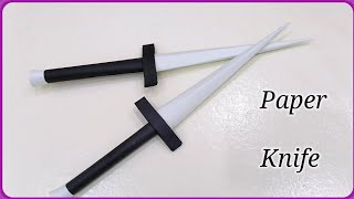 Paper Knife Making - Origami Dagger Easy - Origami knife