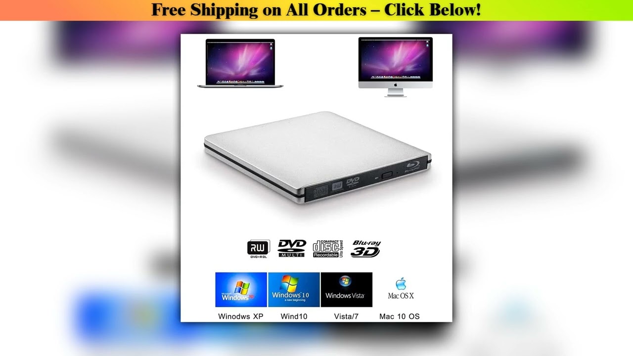 External USB3.0 Blu-Ray Reader Bluray Burner and Writer 3D BD-ROM Optical DVD Recorder BD-RE