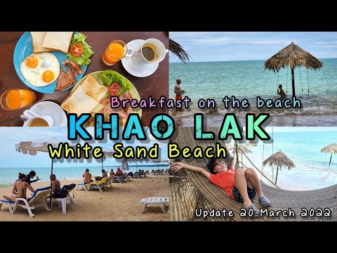 Breakfast on the Beach ~ White Sand Beach ~ Smile Beach Khao Lak Thailand 20 March 2022