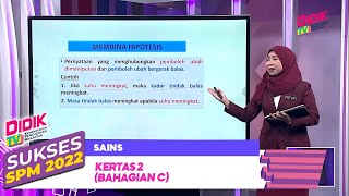 Sukses (2022) | Sains: Kertas 2 (Bahagian C)