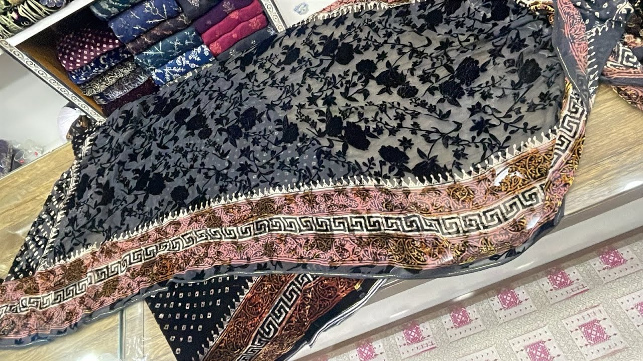 PURE FRENCH VELVET SHIRT+PURE PALACHI DUPPATTA SALE ‼️